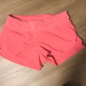 Lululemon women’s pink shorts. Size 4.